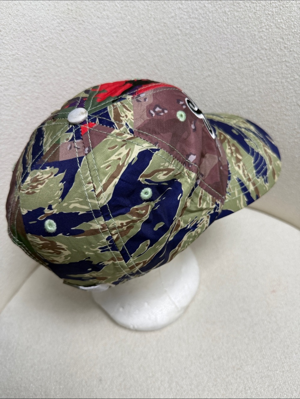 Staple Multi-Color Camo Script Logo Cap - Picture 5 of 7